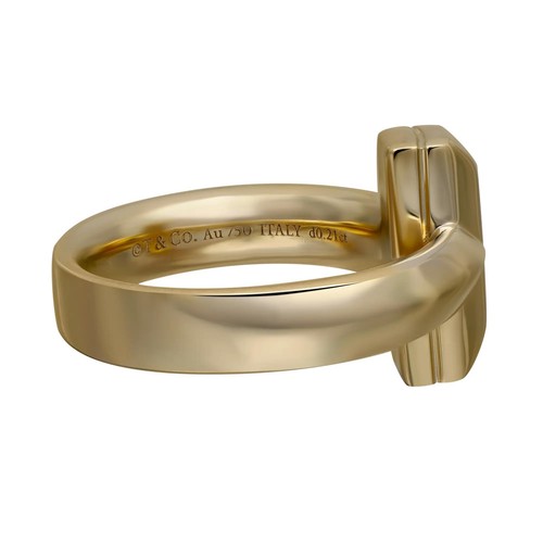 Tiffany T T1 Diamond Ring 18K Yellow Gold 0.19Cttw Size 5.25 - Picture 4 of 5