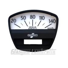 Lambretta GP 125/150/200 Italian 140km/h BLACK SPEEDO / SPEEDOMETER FACE