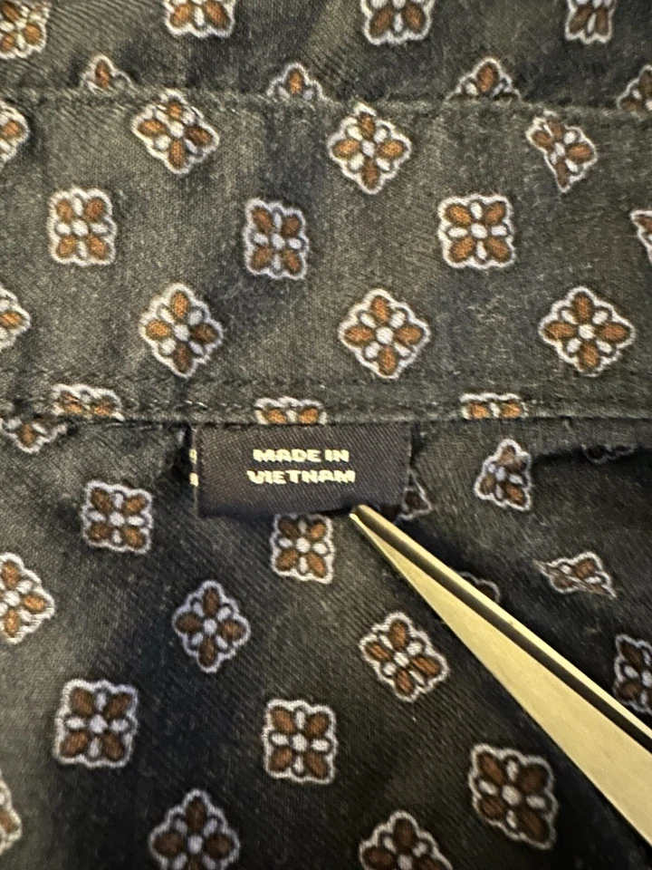 Daniel Cremieux Mens Shirt Large Blue Long Sleeve Collared Button Down - Image 3 of 4