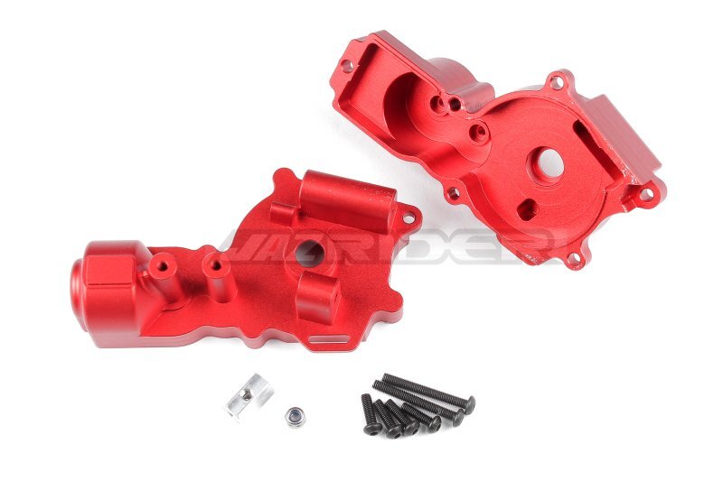 TAMIYA 1/10 Boomerang & BIG WIG セット Jazrider Aluminum Front Gear Box (Red) For Tamiya RC Hotshot