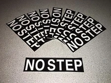 NEW Pack of 10 NO STEP Decal Sticker ​AM General HMMWV M998 Truck Boat 12339055