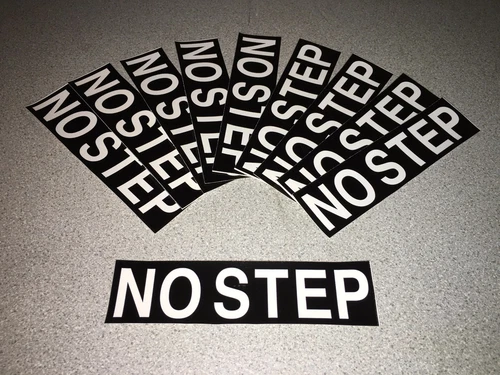 NEW Pack of 10 NO STEP Decal Sticker ​AM General HMMWV M998 Truck Boat 12339055