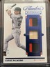 RAFAEL PALMEIRO 2021 FLAWLESS MASTERCRAFT ORIOLES TRIPLE JERSEY BAT PATCH 4/7
