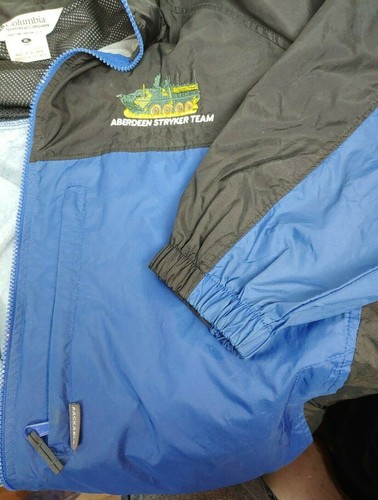Columbia Aberdeen Stryker Team Windbreaker Jacket Men's XL Blue - Picture 10 of 10