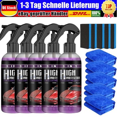 1-5Stück High Protection Quick Car Coat Ceramic 3 in 1 Coating Spray Hydrophobic