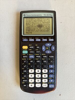 Texas Instruments TI-83 Plus Calculator Black Tested Working READ Description ￼
