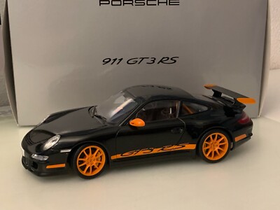 Porsche 911 (997) GT3 RS AutoArt Black / Orange - 1/18 | eBay