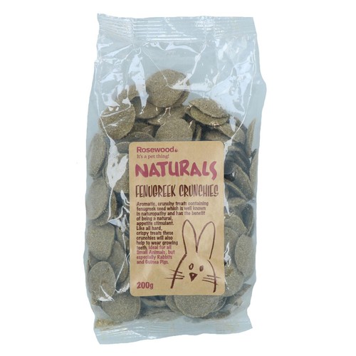 2PK Small Animal Pet Treat Rabbit Guinea Natural Treat Fenugreek Crunchies - Picture 4 of 5