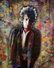 BOB DYLAN 8x10in Tribute Poster BOB DYLAN Poster 8x10in Free Shipping