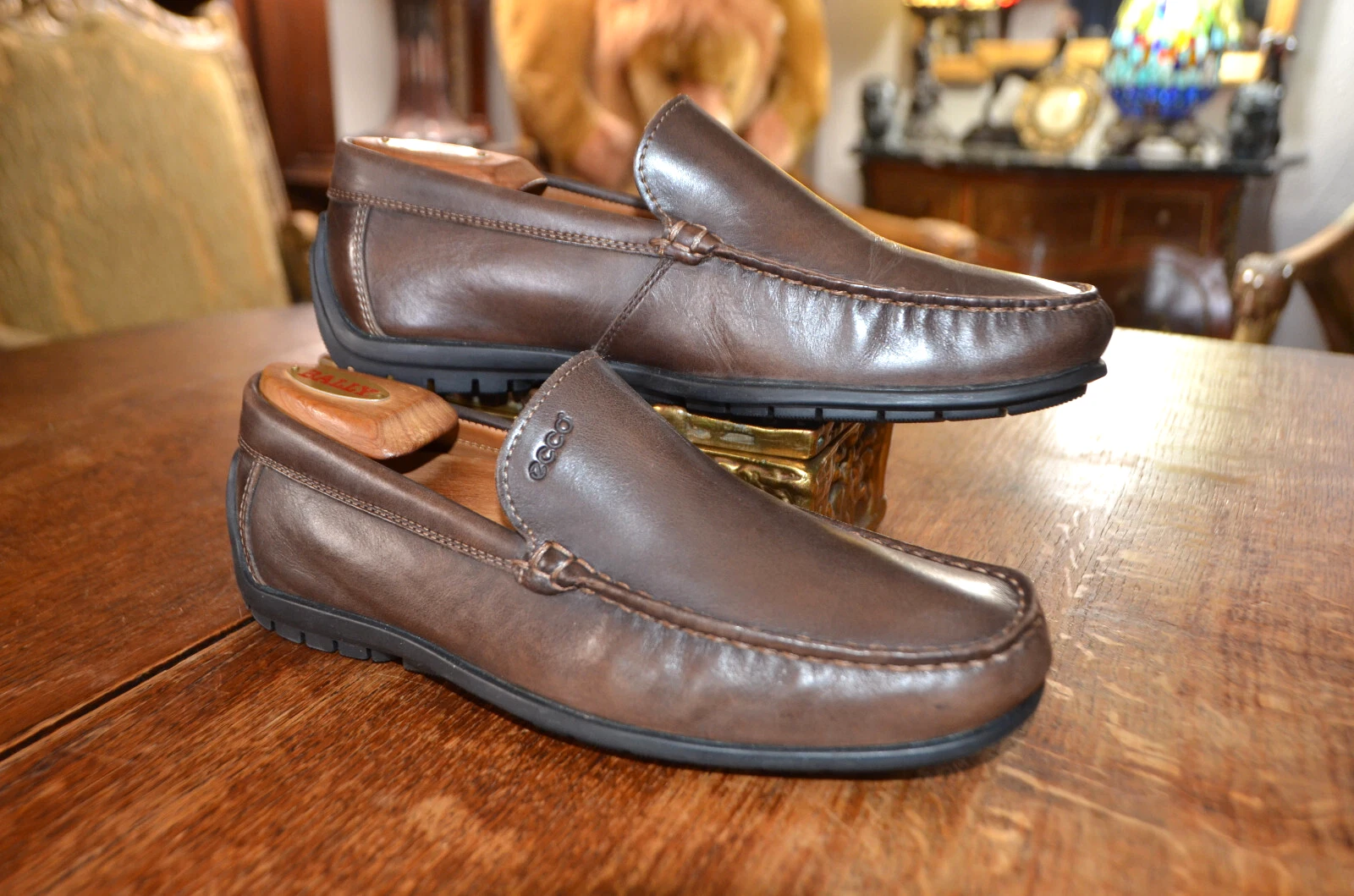 Mocassini da guida ECCO mocassini casual in pelle marrone 41 uomo da 7 a 7 5 M