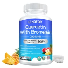 Quercetin Complex 30 To 120 Capsules Contains Bromelain, Zinc, Ashwagandha