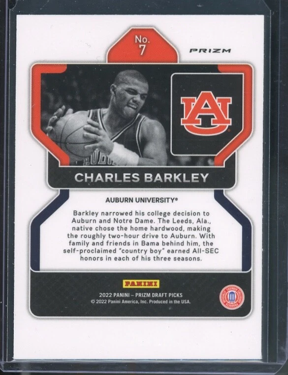 Charles Barkley 2022-23 Panini Prizm Selecciones del draft DP VENOM Piel de serpiente SP SSP Foto 2 de 2