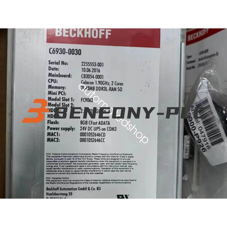1PCS New BECKHOFF C6930-0030 Controller Shipping DHL or FedEX - Image 3 of 4