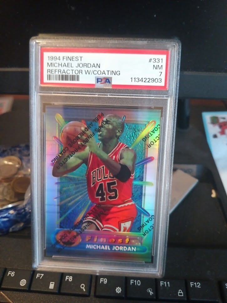 1994-95 TOPPS FINEST ジョーダン！！ 1994-95 Michael Jordan Topps Finest #331 W/Coating SGC 8.5
