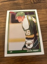 1991-92 Topps #227 Brian Propp Minnesota North Stars Hockey Card NM+