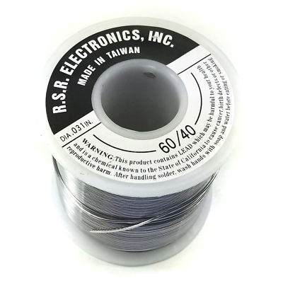 1 Pound Rosin Core Solder Spool - 60/40 - Thickness .031''