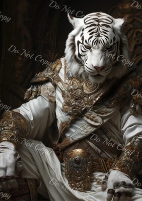 White Tiger in Royal Armor - Photo A4 - B0240