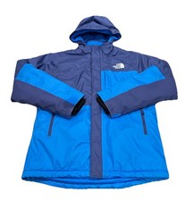 North Face Jacket Boys Med 10 Navy Royal Freedom Extreme Insulated DryVent