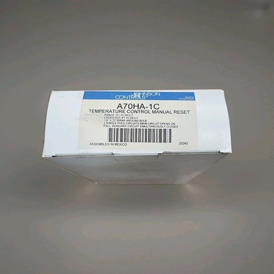 Johnson Controls A70HA-1C Temperature Control Manual Reset