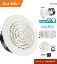 6 Inch ABS Round Vent Cover Adjustable Ceiling Air Ventilation Fan Cover