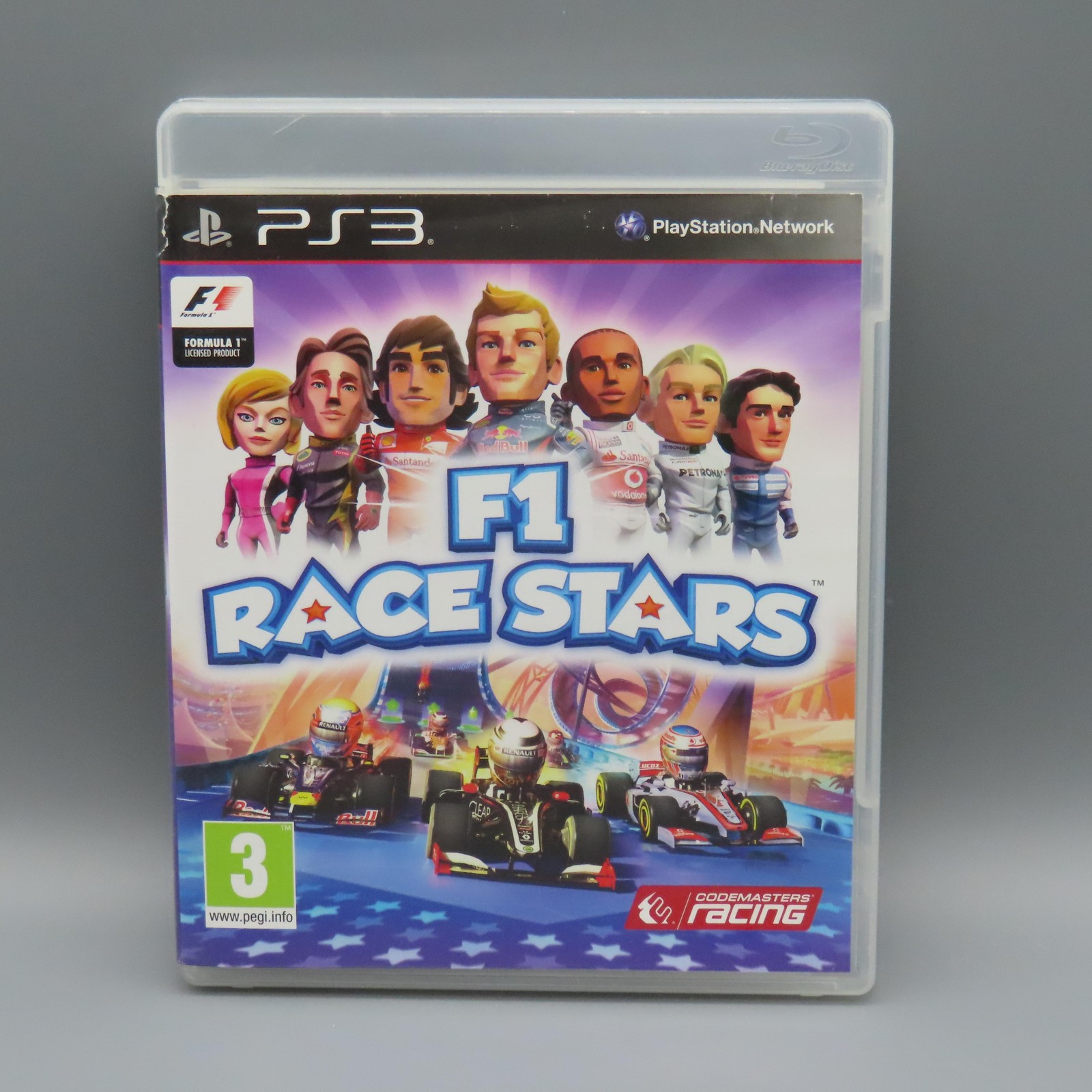 F1 Race Stars Sony PlayStation 3 PS3 Racing Game Case Disc P
