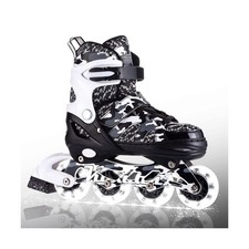 Kuxuan Boys Adjustable Inline Skates with Light up Wheels, Fun Illuminating S...