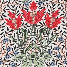 Orenco Originals William Morris Red Tulips Design Counted Cross Stitch Pattern