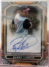 Topps 2023 Tribute Barry Larkin Iconic Perspectives Orange IPA-BL 08/25 Auto