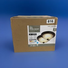 LED 11 in. Oil Rubbed Bronze LED Flush Mount 2-Pack 