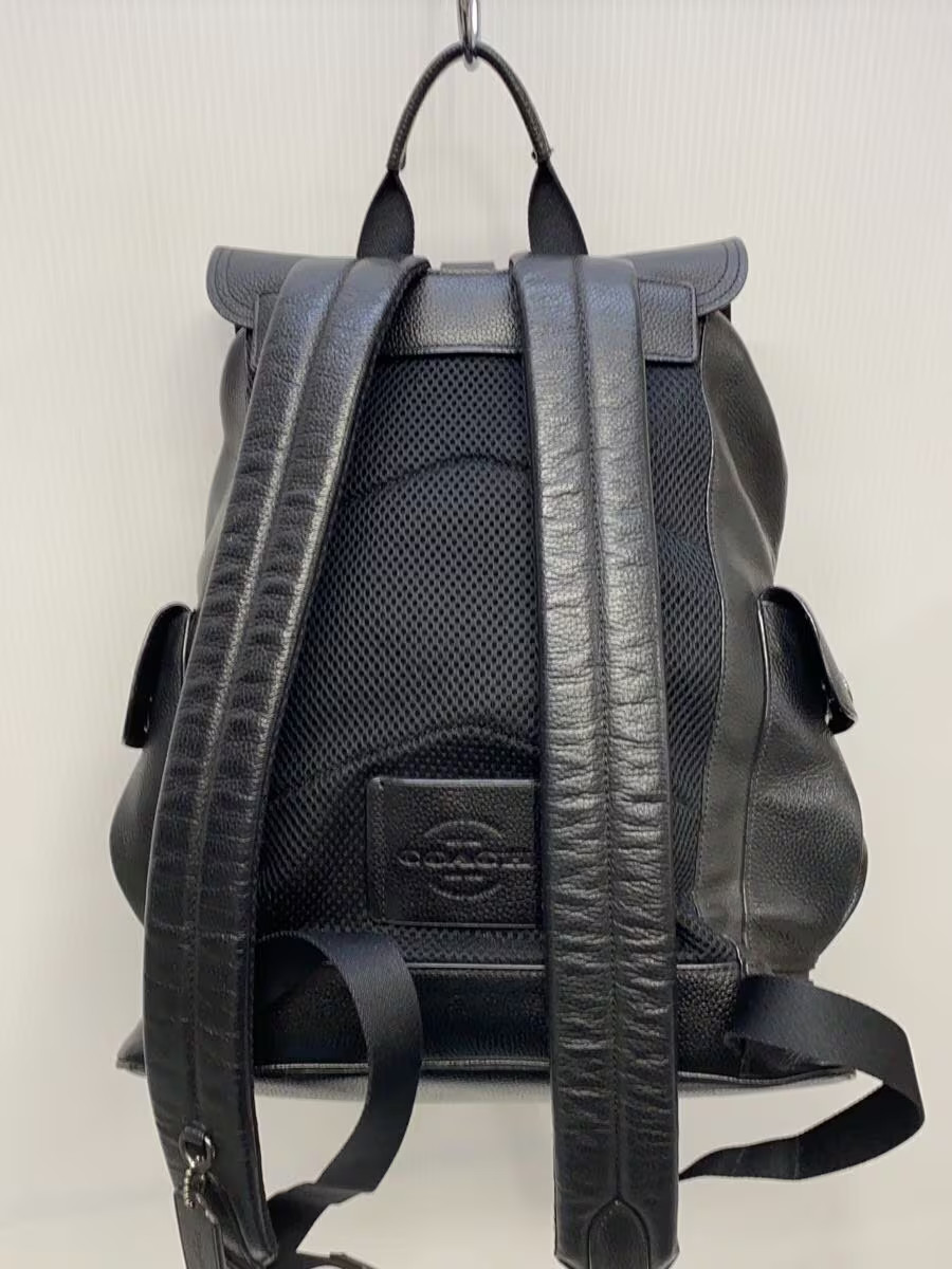 COACH Backpack Leather BLK Plain F36811 Black Hudson Backpack Bag