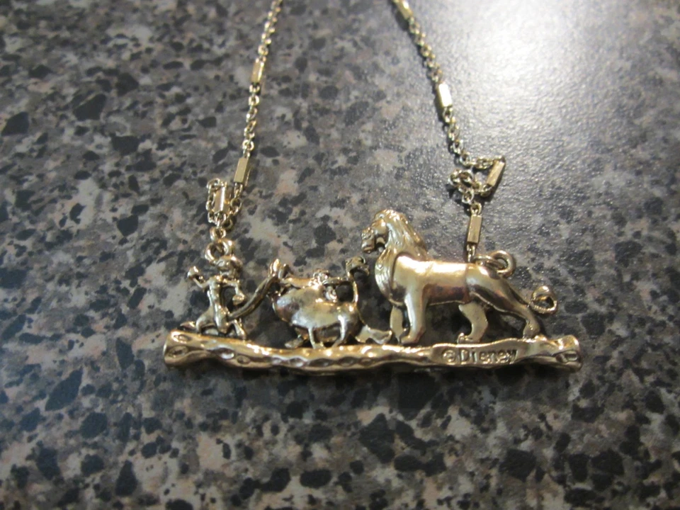 Walt Disney Lion King Necklace - Simba, Timon - Gold Colored - Image 2 of 3