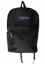NEW JanSport SuperBreak Black Backpack School Bookbag Travel Daypack
