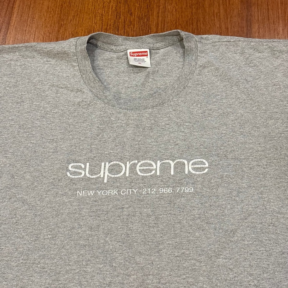 Supreme Shop Tee 'Heather Grey' SS20 XL Supreme Streetwear T-Shirt