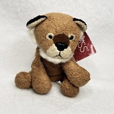 Vintage Russ Berrie AVONNA Lion Cub Bean Bag Plush 4   Chamois Soft With Tag