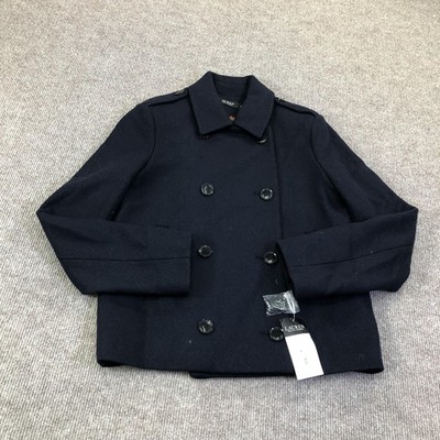 RALPH LAUREN　Rugby M ウール ダブルブレストピーコート Lauren Ralph Lauren Wool Pea Coat Womens 6 Navy Double Breasted