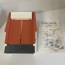 Dial-O-Matic Food Cutter Vintage 1 Blade Made In USA With Manual Ronco