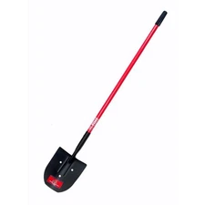 HOT-14-Gauge Rice Shovel with Fiberglass Long Handle,3-Drain Holes