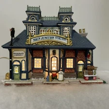 Lemax " Main Junction Train Station" Carole Towne Collection Christmas Village