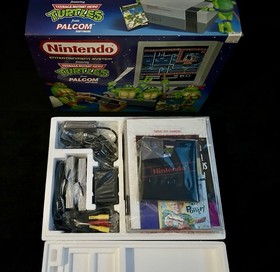 SET CONSOLE TEENAGE MUTANT NINJA TURTLES NINTENDO NES CONTROL DECK SANTO GRAAL!!!