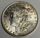 BU 1884-O Morgan Silver Dollar, Uncirculated U.S. $1 Coin MS