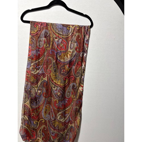 Bufanda de seda Echo vibrante cachemira hecha en Italia - Imagen 2 de 5