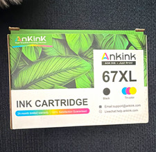 Ankink 67XL Compatible Inkjet Ink Cartridges for HP Black  Tri-Color