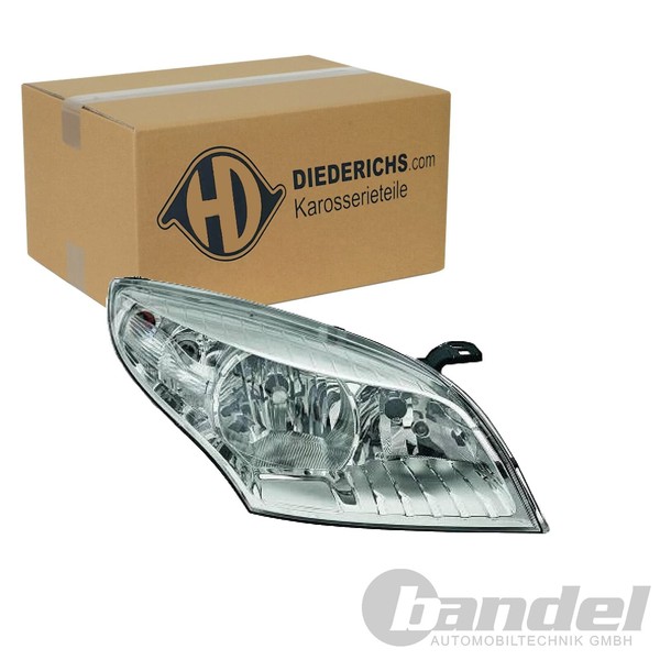 Diederichs Halogen Scheinwerfer Mit LWR Chrom Rechts Passend FüR Renault Megane-image