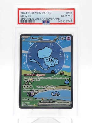 MEW EX 2024 POKEMON PALDEAN FATES SPECIAL ILLUSTRATION RARE #232 PSA 10 Q0895