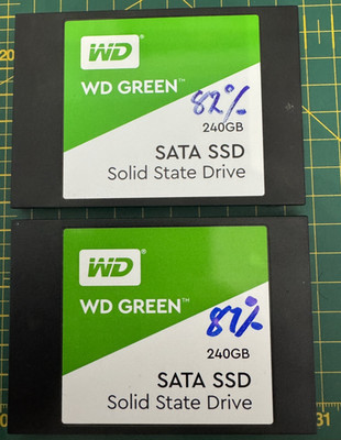 2 x Western Digital 240GB GREEN SSD SATA III 6GB/S WDS240G2G0A