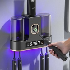 Electric Toothbrush Holders for Bathrooms, Dustproof Smart Toothbrush Holder ...