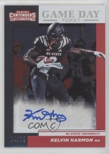 2019 Contenders Draft Picks Bowl Ticket Signatures 14/25 Kelvin Harmon Auto 1t3