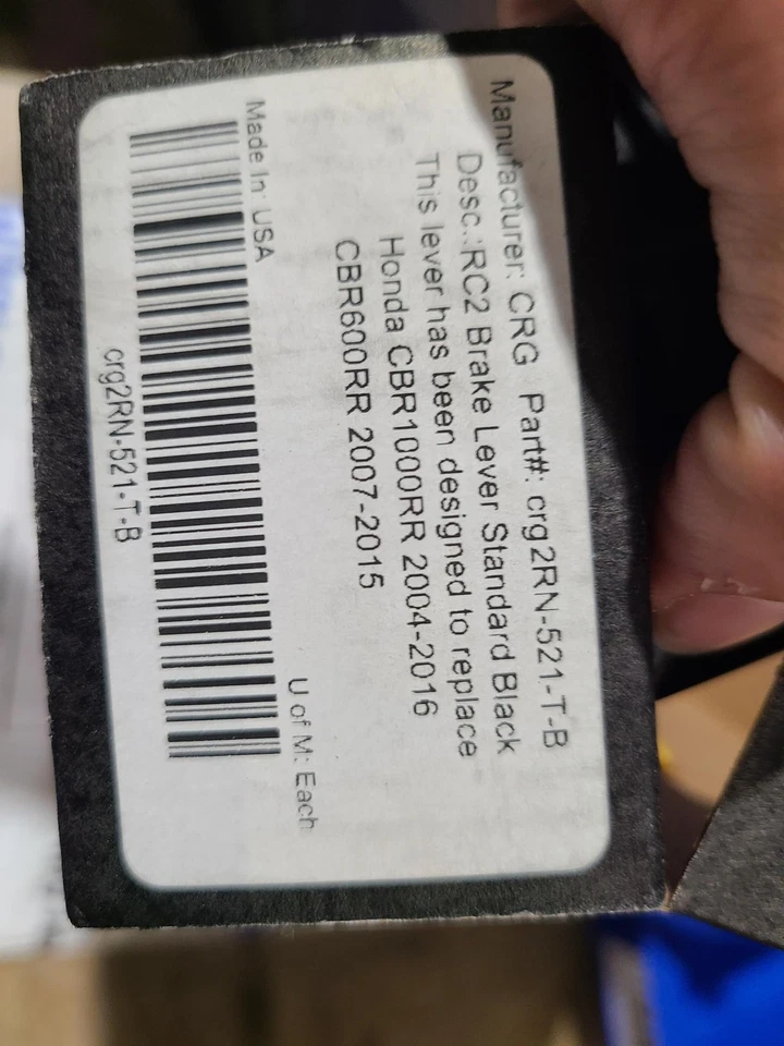 CRG  2RN-521-T-B CRG 04-16 Honda CBR600RR/ CB1000R/ CBR1000RR RC2 Brake Lever Foto 2 de 4