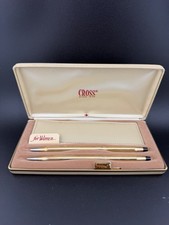 CROSS Century NO ENGRAVINGS Pen Pencil 0.9MM Set 10K Gold Filled USA 1501