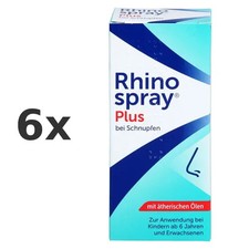 6x Rhinospray plus b.Schnupfen m.Feindosierer 10 ml - PZN 7610138